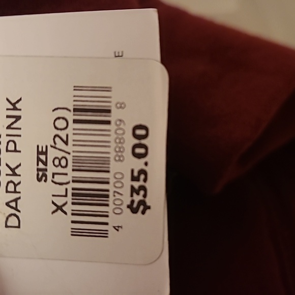 TEK GEAR BOYS ZIPPERED BURGUNDY HOODIE SIZE XL - Picture 5 of 9